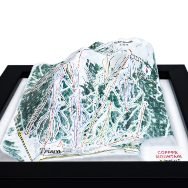 Copper Mountain 3D Ski Map by TestPlay - Souvenir, Keepsake, Decor