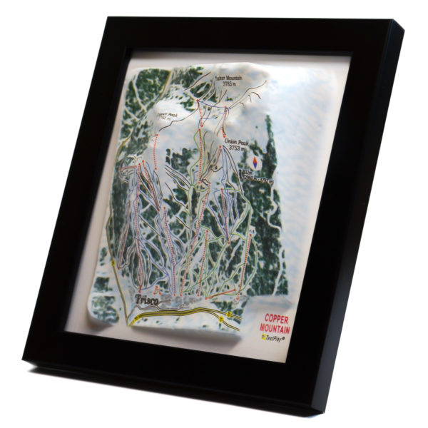 Copper Mountain 3D Ski Map by TestPlay - Souvenir, Keepsake, Decor