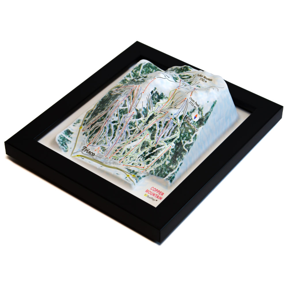 Copper Mountain 3D Ski Map by TestPlay - Souvenir, Keepsake, Decor