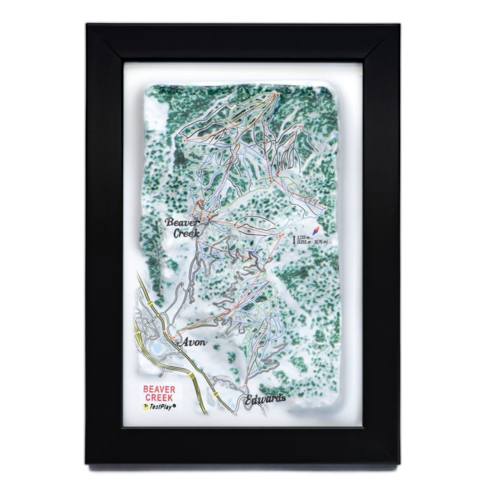 Beaver Creek 33D Ski Map by TestPlay - Souvenir, Keepsake, Decor