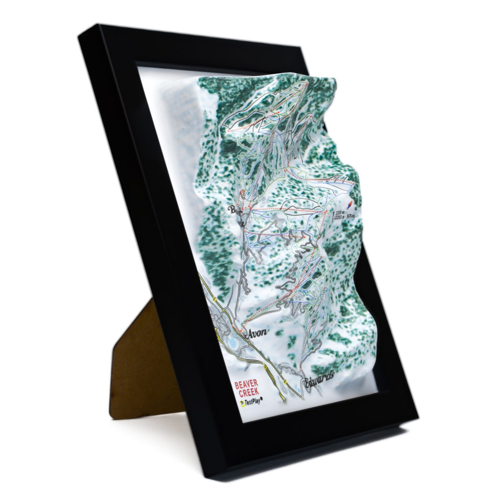 Beaver Creek 33D Ski Map by TestPlay - Souvenir, Keepsake, Decor