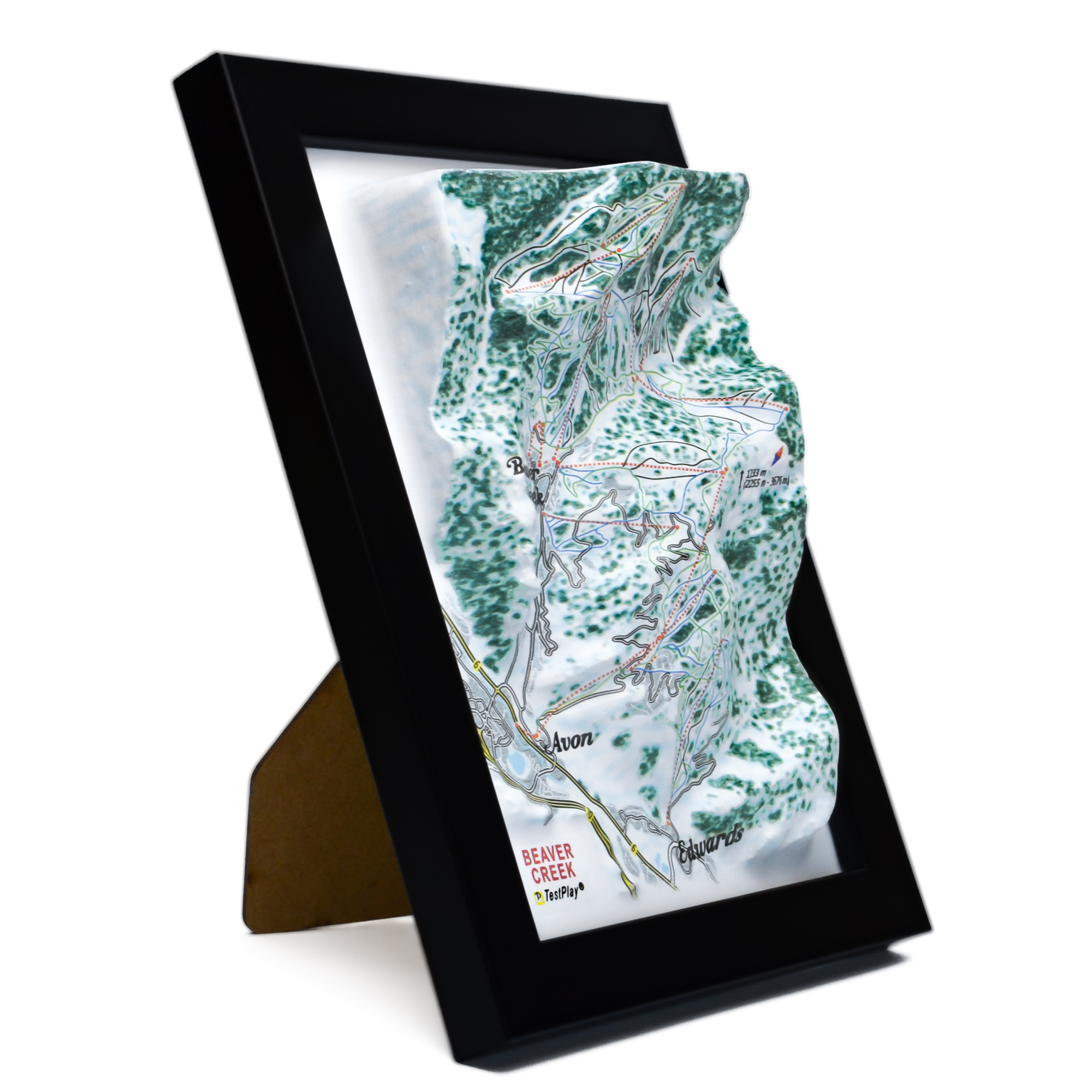 Beaver Creek 33D Ski Map by TestPlay - Souvenir, Keepsake, Decor