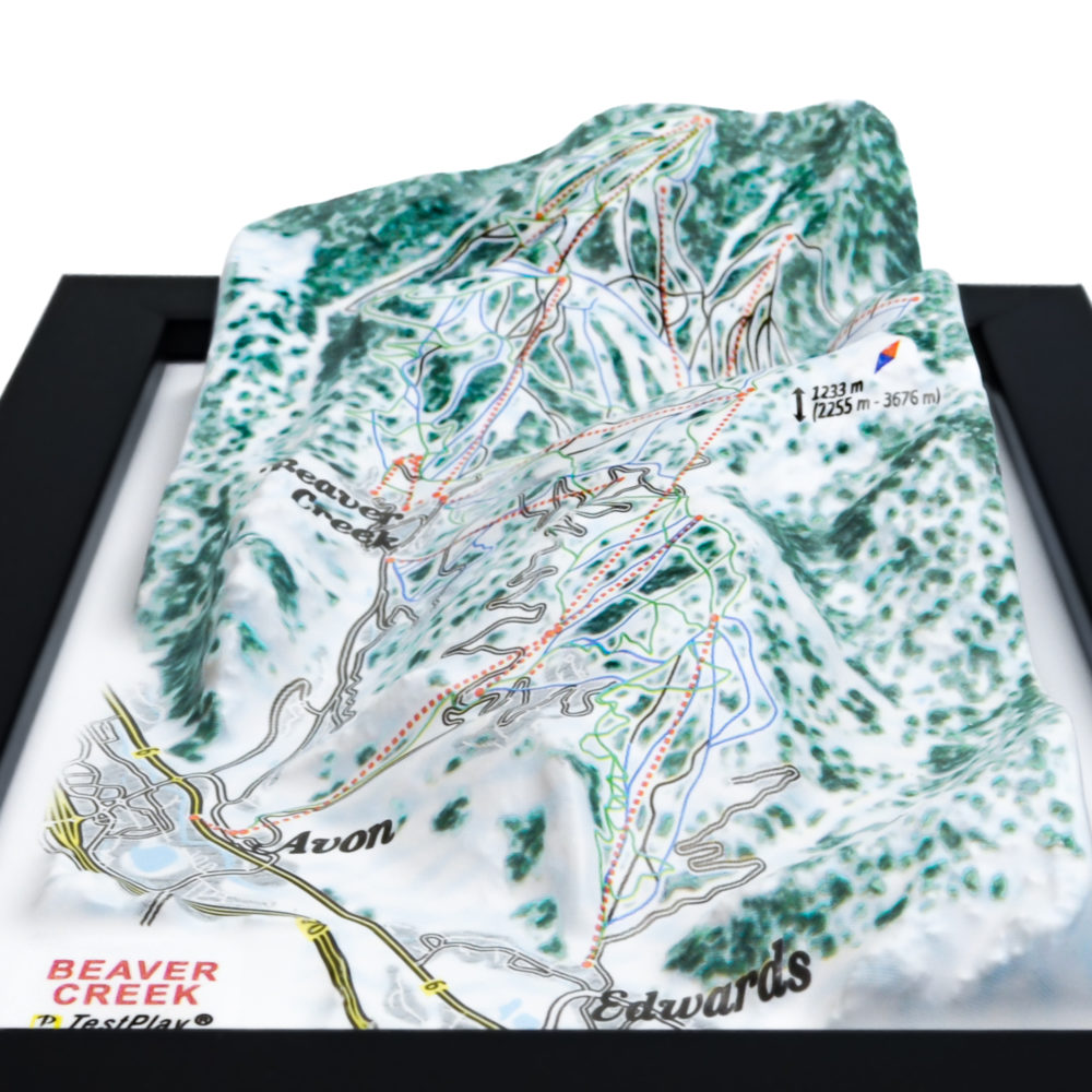 Beaver Creek 33D Ski Map by TestPlay - Souvenir, Keepsake, Decor