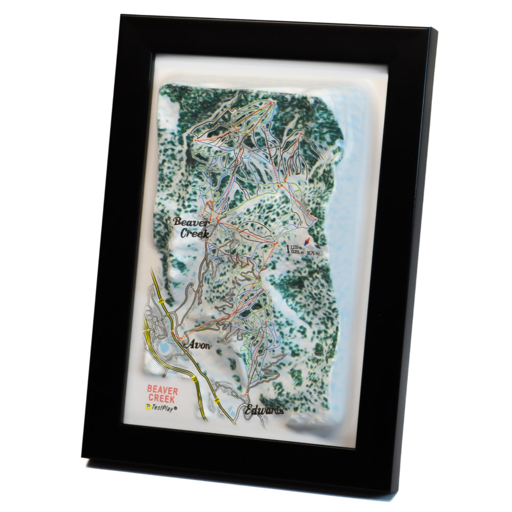 Beaver Creek 33D Ski Map by TestPlay - Souvenir, Keepsake, Decor