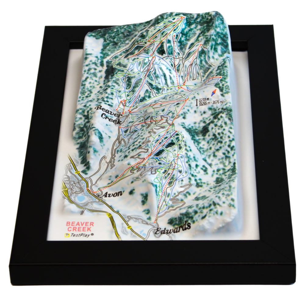 Beaver Creek 33D Ski Map by TestPlay - Souvenir, Keepsake, Decor