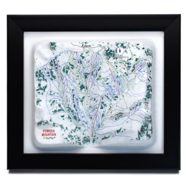 Powder Mountain 3D Ski Map by TestPlay - Souvenir, Keepsake, Decor