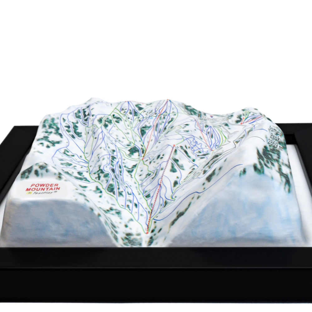 25_Powder Mountain 3D Ski Map_04 Powder Mountain 3D Ski Map by TestPlay - Souvenir, Keepsake, Decor