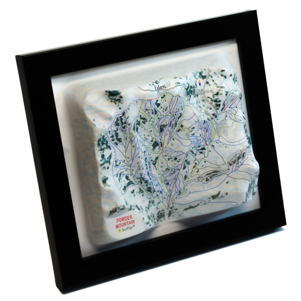 25_Powder Mountain 3D Ski Map_05 Powder Mountain 3D Ski Map by TestPlay - Souvenir, Keepsake, Decor