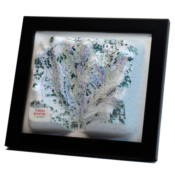Powder Mountain 3D Ski Map by TestPlay - Souvenir, Keepsake, Decor