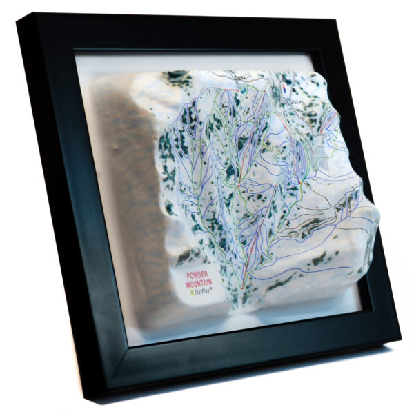 Powder Mountain 3D Ski Map by TestPlay - Souvenir, Keepsake, Decor