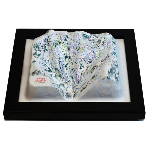 Powder Mountain 3D Ski Map by TestPlay - Souvenir, Keepsake, Decor