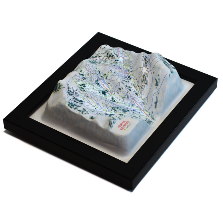 Powder Mountain 3D Ski Map by TestPlay - Souvenir, Keepsake, Decor