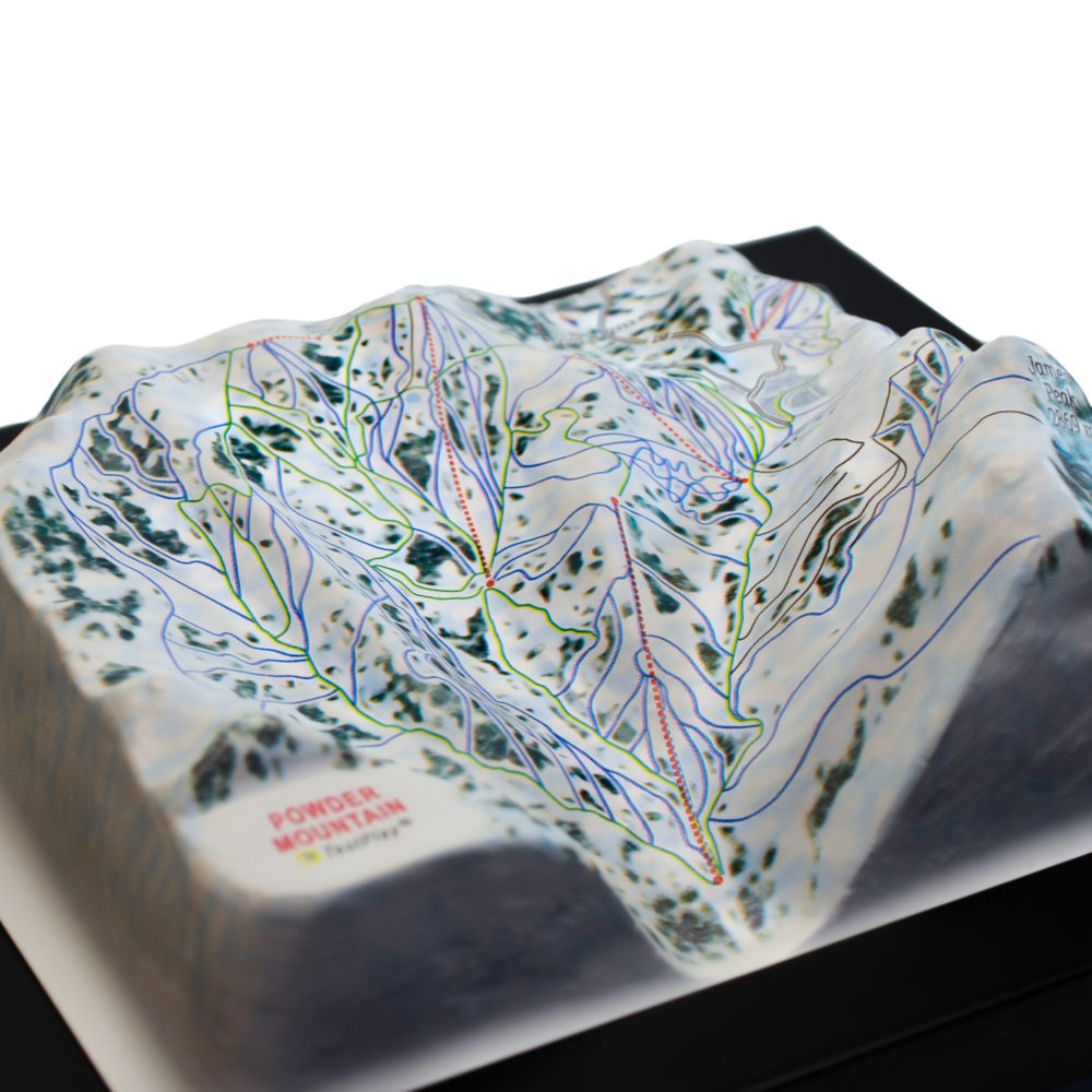 25_Powder Mountain 3D Ski Map_12 Powder Mountain 3D Ski Map by TestPlay - Souvenir, Keepsake, Decor
