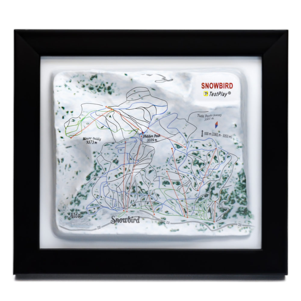 26_Snowbird 3D Ski Map_01 Snowbird 3D Ski Map by TestPlay - Souvenir, Keepsake, Decor