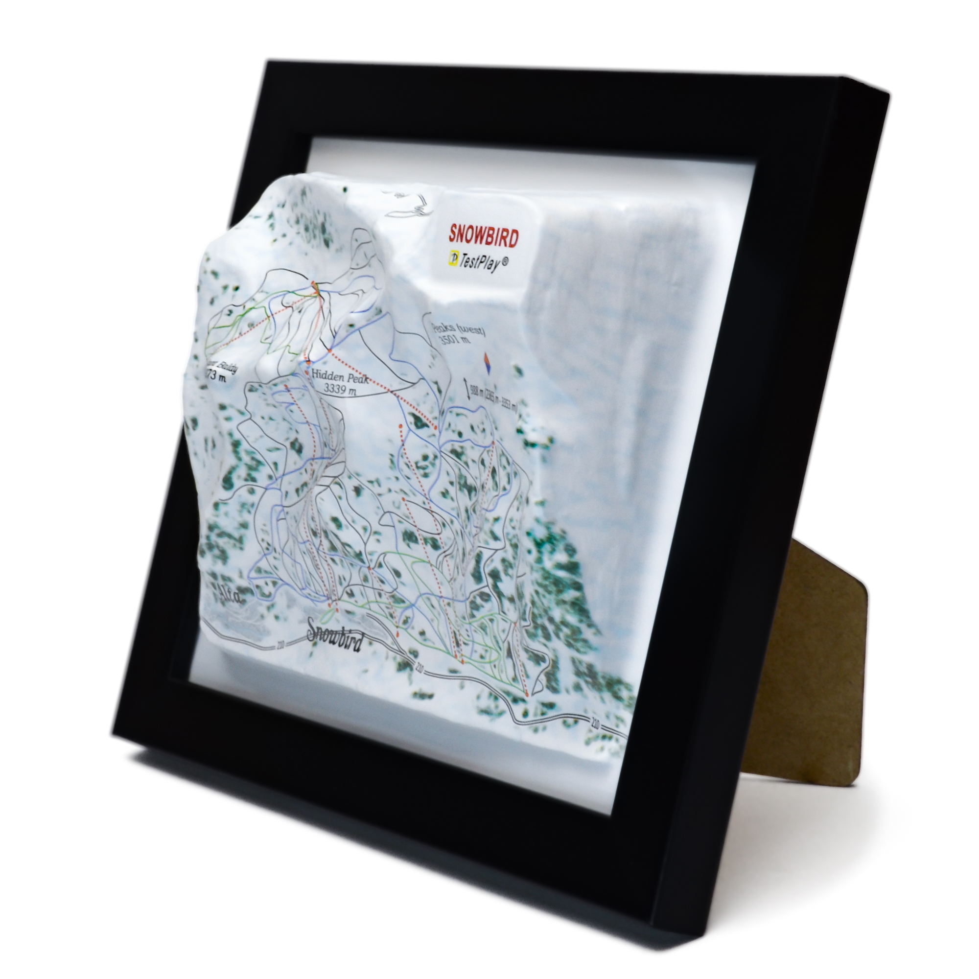 Snowbird 3D Ski Map by TestPlay - Souvenir, Keepsake, Decor