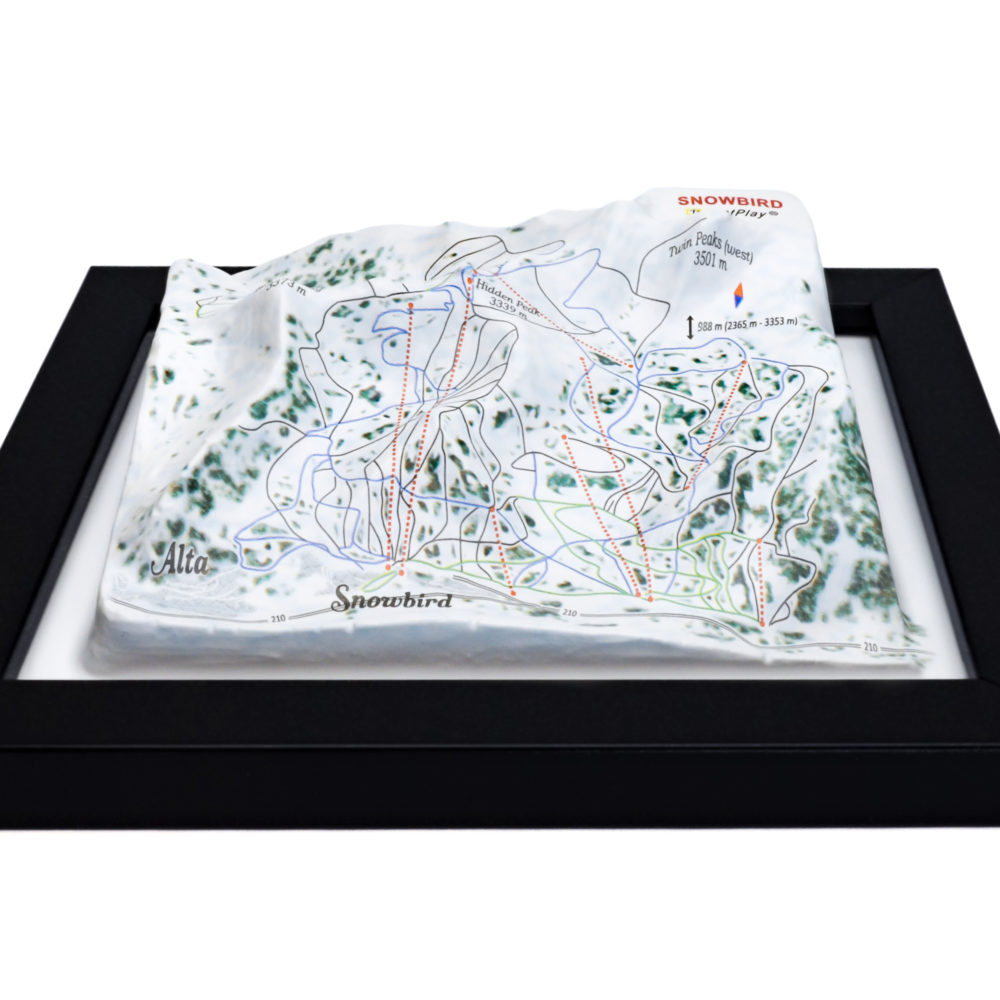 26_Snowbird 3D Ski Map_04 Snowbird 3D Ski Map by TestPlay - Souvenir, Keepsake, Decor