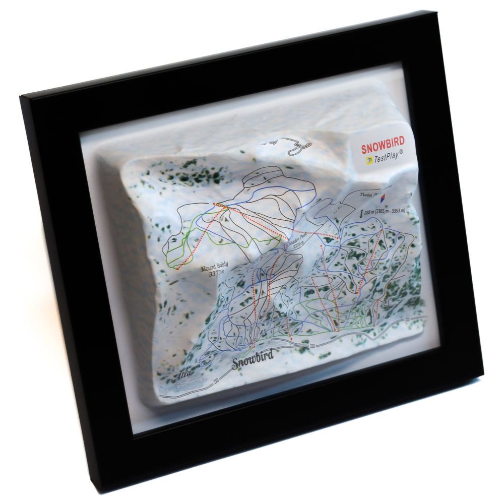 26_Snowbird 3D Ski Map_05 Snowbird 3D Ski Map by TestPlay - Souvenir, Keepsake, Decor