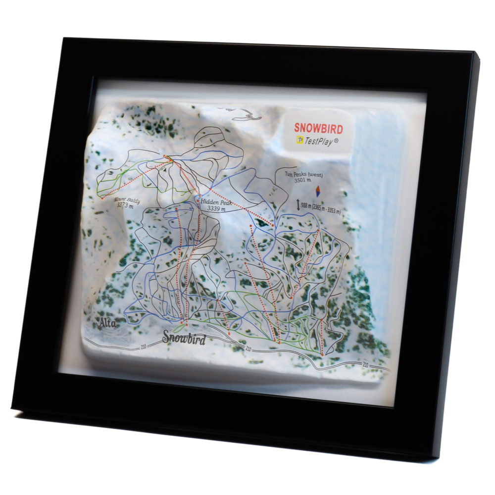 26_Snowbird 3D Ski Map_06 Snowbird 3D Ski Map by TestPlay - Souvenir, Keepsake, Decor