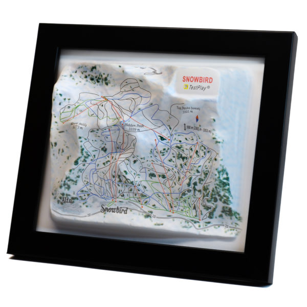 Snowbird 3D Ski Map by TestPlay - Souvenir, Keepsake, Decor