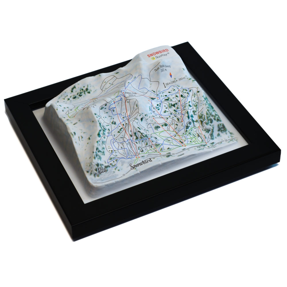 26_Snowbird 3D Ski Map_08 Snowbird 3D Ski Map by TestPlay - Souvenir, Keepsake, Decor