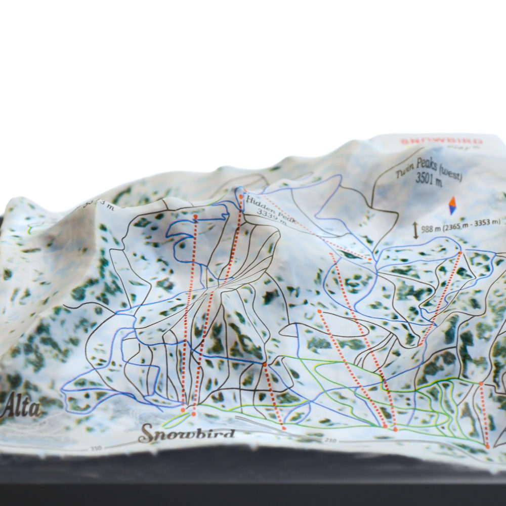 26_Snowbird 3D Ski Map_12 Snowbird 3D Ski Map by TestPlay - Souvenir, Keepsake, Decor