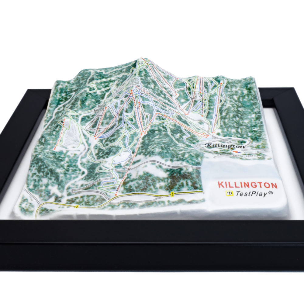 Killington 3D Ski Map by TestPlay - Souvenir, Keepsake, Decor