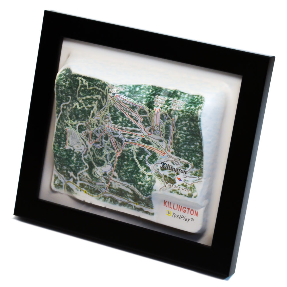 Killington 3D Ski Map by TestPlay - Souvenir, Keepsake, Decor