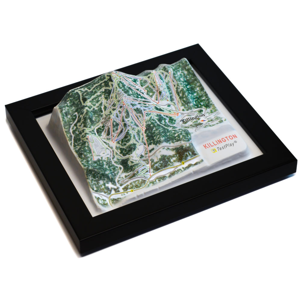 Killington 3D Ski Map by TestPlay - Souvenir, Keepsake, Decor