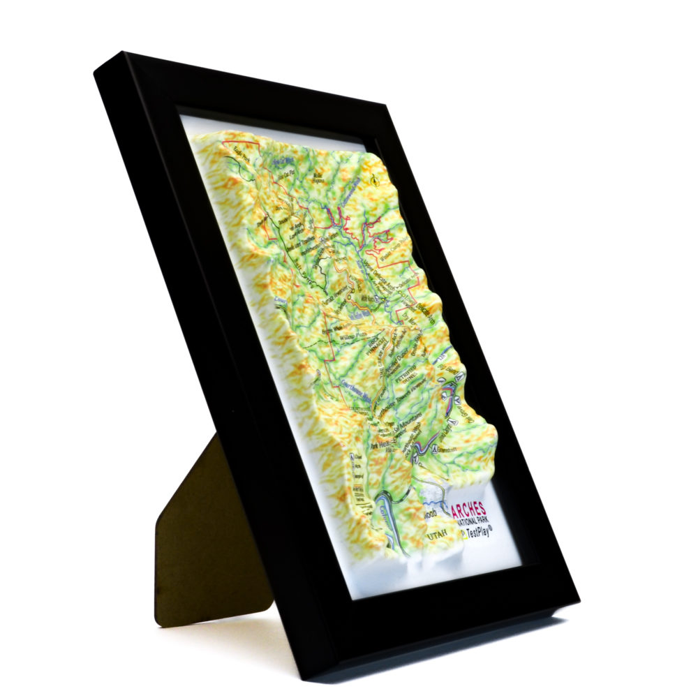 Arches National Park 3D Map by TestPlay - Souvenir, Keepsake, Decor