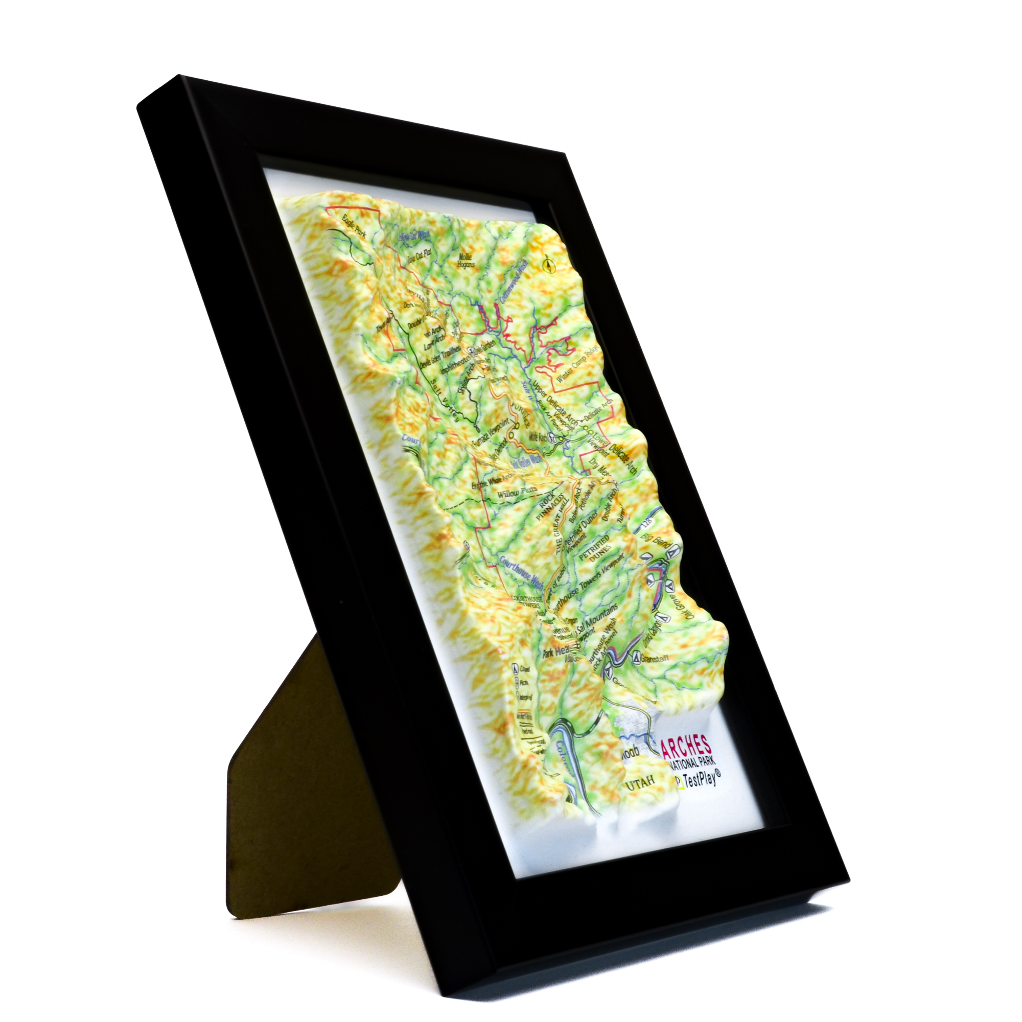 Arches National Park 3D Map by TestPlay - Souvenir, Keepsake, Decor