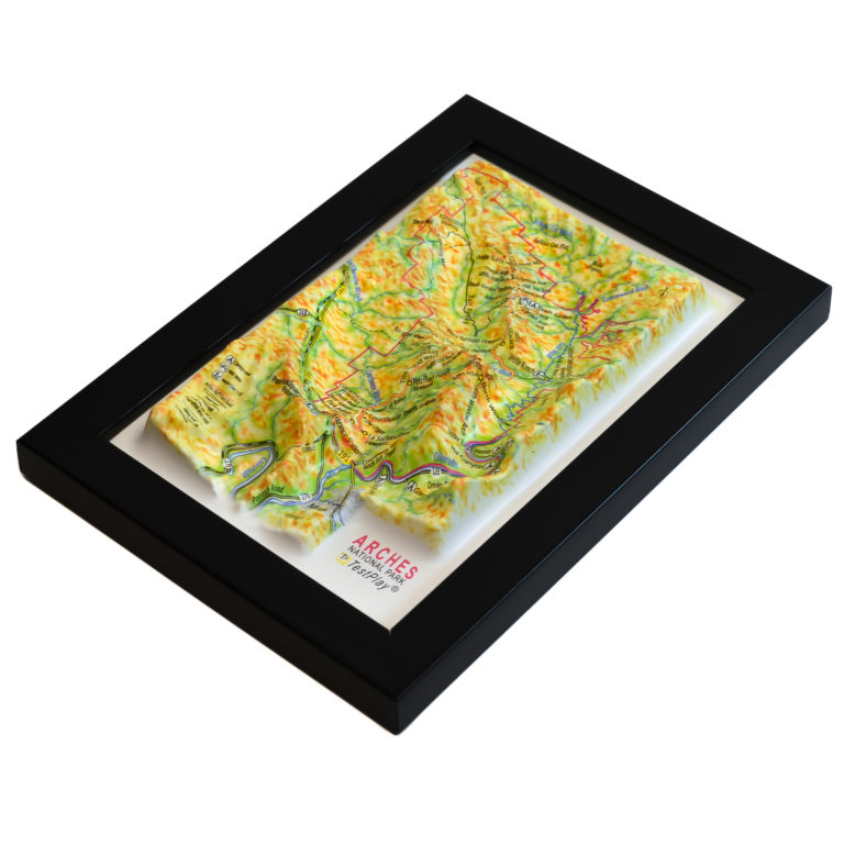 Arches National Park 3D Map by TestPlay - Souvenir, Keepsake, Decor