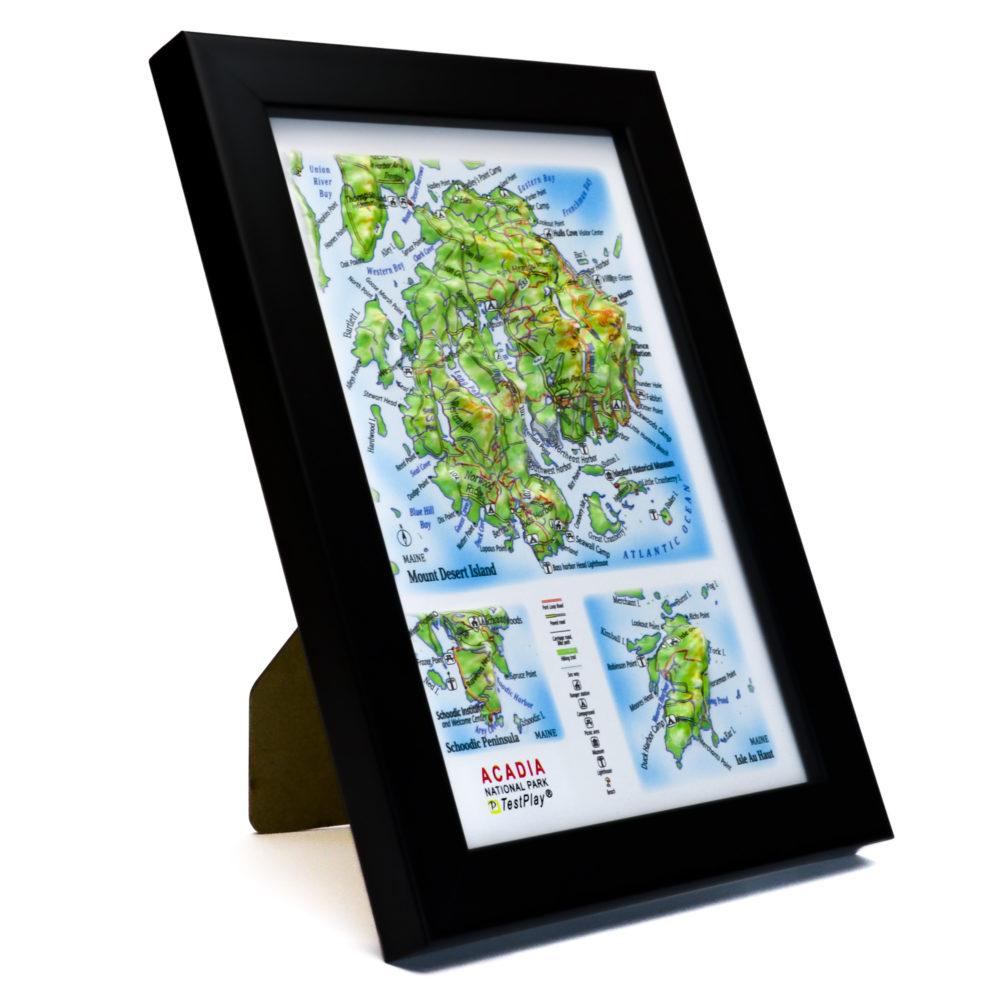 Acadia National Park 3D Map by TestPlay - Souvenir, Keepsake, Decor