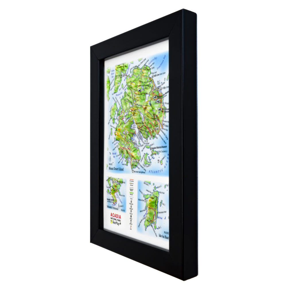 Acadia National Park 3D Map by TestPlay - Souvenir, Keepsake, Decor