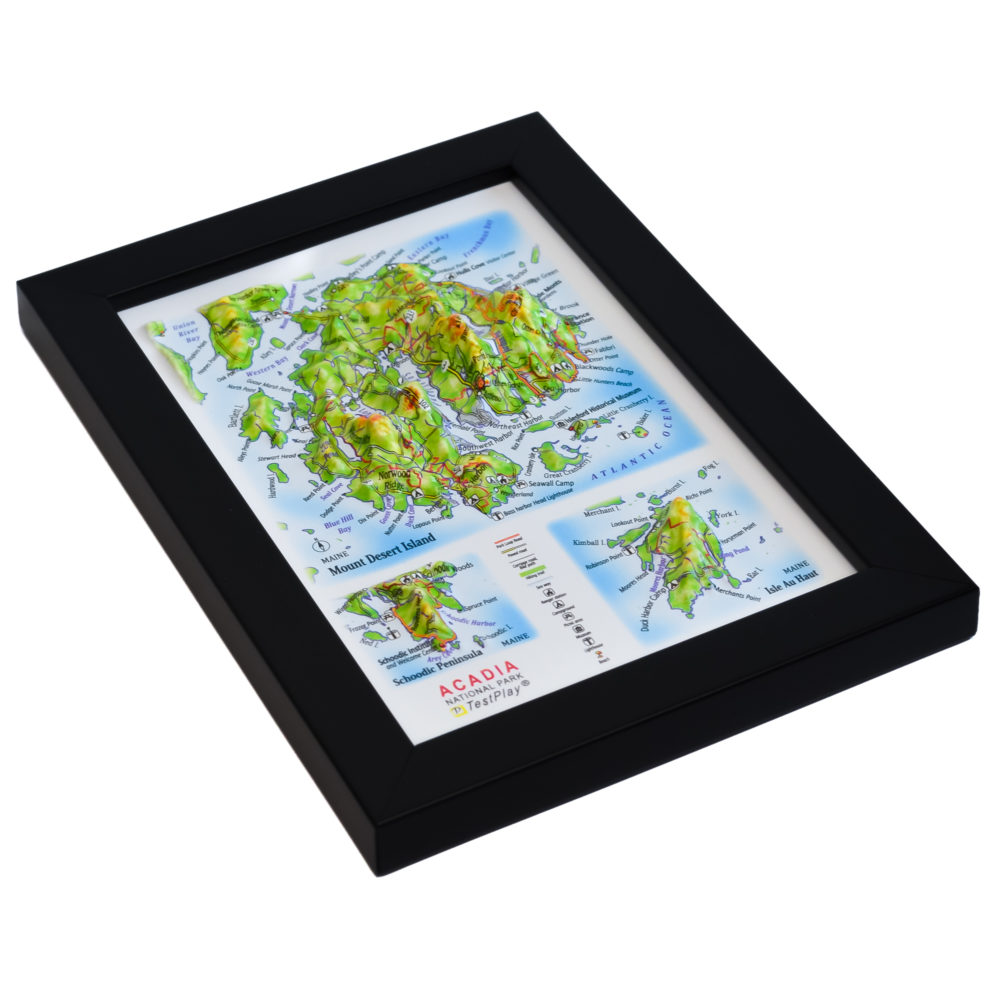 Acadia National Park 3D Map by TestPlay - Souvenir, Keepsake, Decor