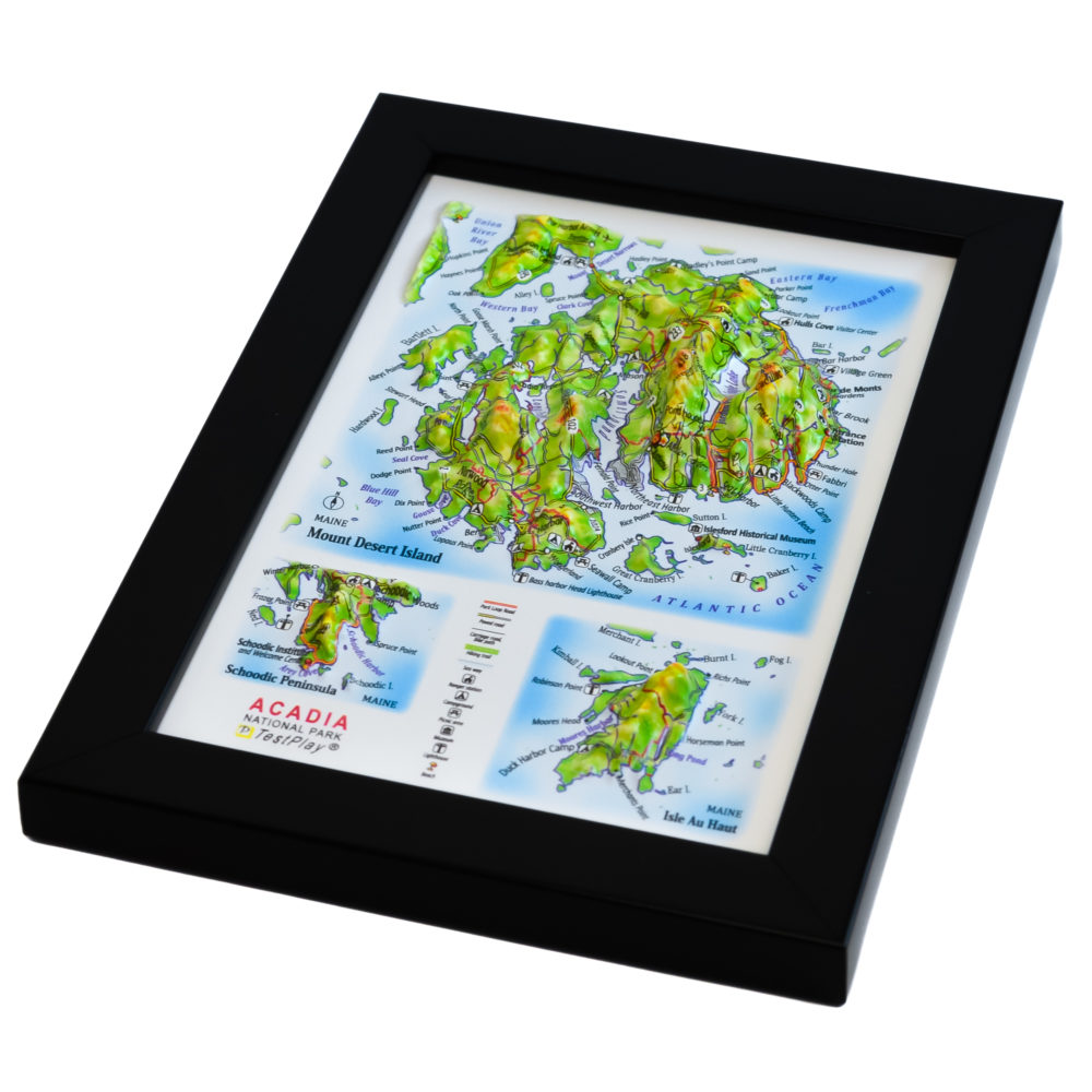 Acadia National Park 3D Map by TestPlay - Souvenir, Keepsake, Decor