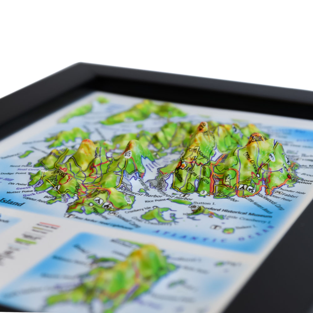 Acadia National Park 3D Map by TestPlay - Souvenir, Keepsake, Decor