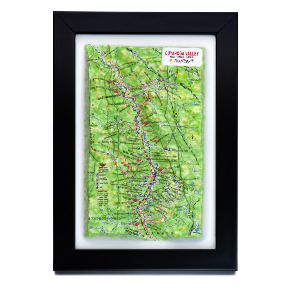 Cuyahoga Valley National Park 3D Map by TestPlay - Souvenir, Keepsake, Decor