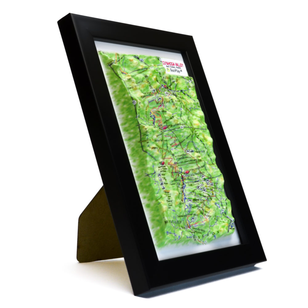 Cuyahoga Valley National Park 3D Map by TestPlay - Souvenir, Keepsake, Decor