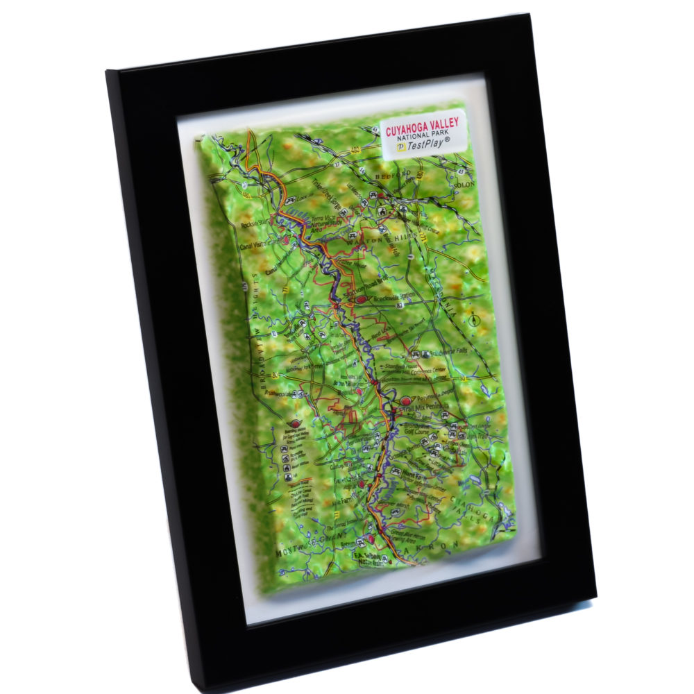 Cuyahoga Valley National Park 3D Map by TestPlay - Souvenir, Keepsake, Decor
