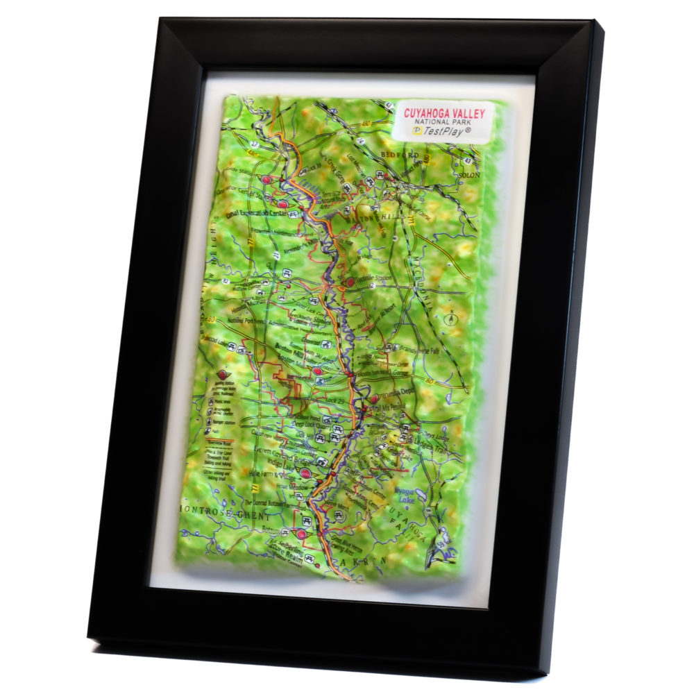 Cuyahoga Valley National Park 3D Map by TestPlay - Souvenir, Keepsake, Decor