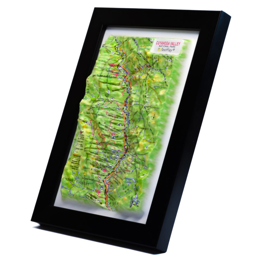 Cuyahoga Valley National Park 3D Map by TestPlay - Souvenir, Keepsake, Decor