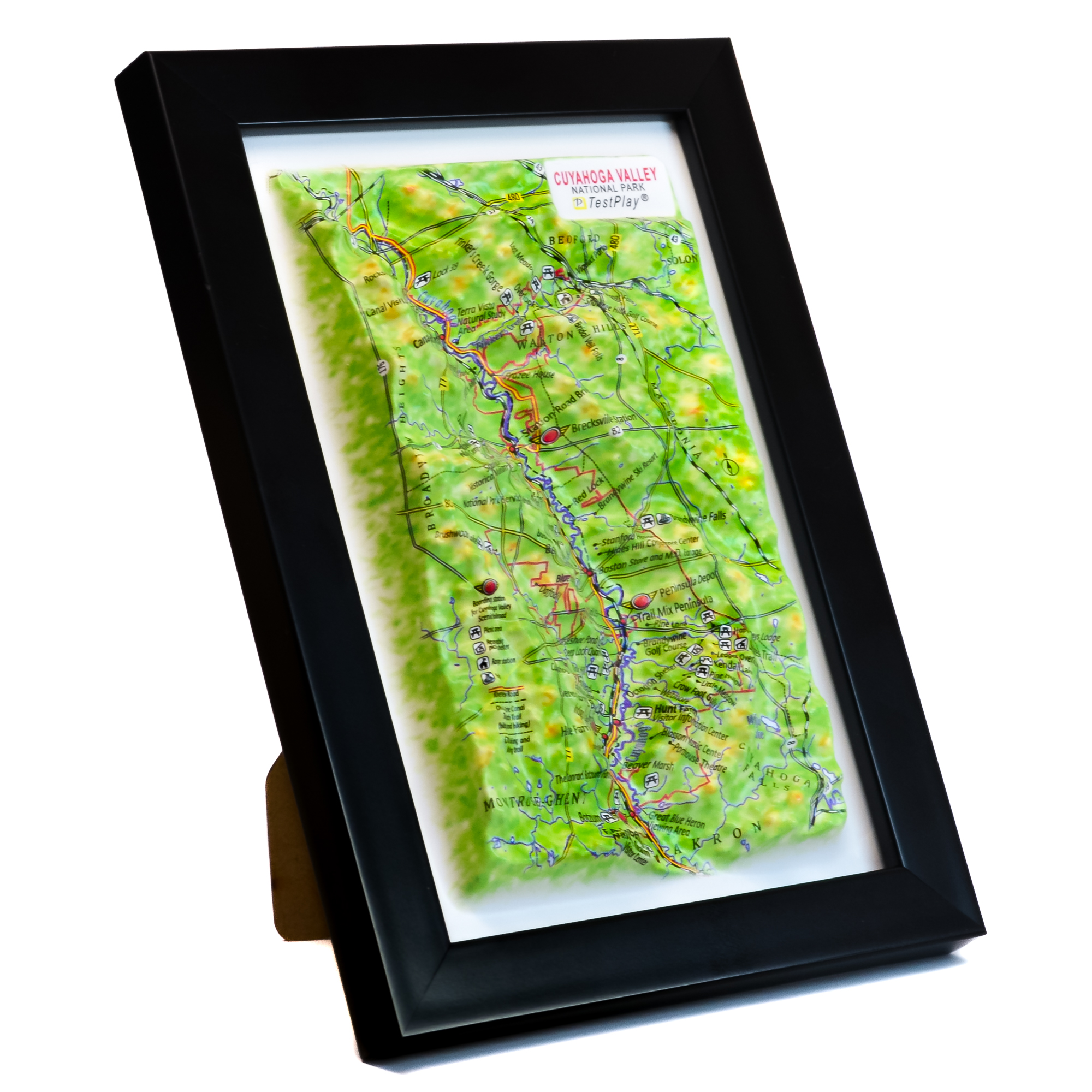 Cuyahoga Valley National Park 3D Map by TestPlay - Souvenir, Keepsake, Decor