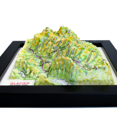 Glacier National Park 3D Map by TestPlay - Souvenir, Keepsake, Decor
