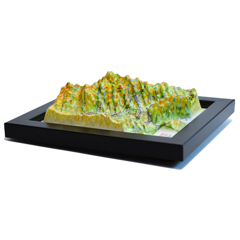 Glacier National Park 3D Map by TestPlay - Souvenir, Keepsake, Decor