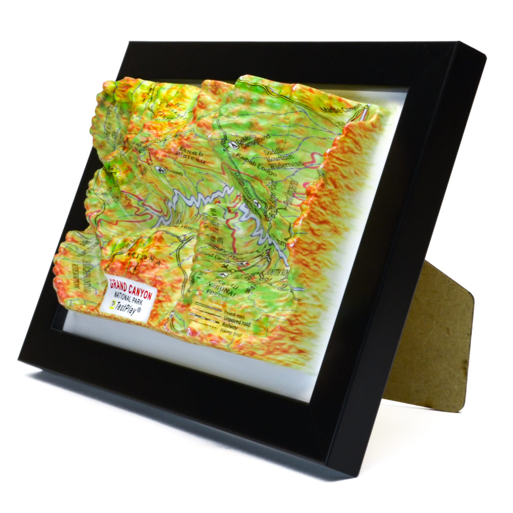 Grand Canyon National Park 3D Map by TestPlay - Souvenir, Keepsake, Decor