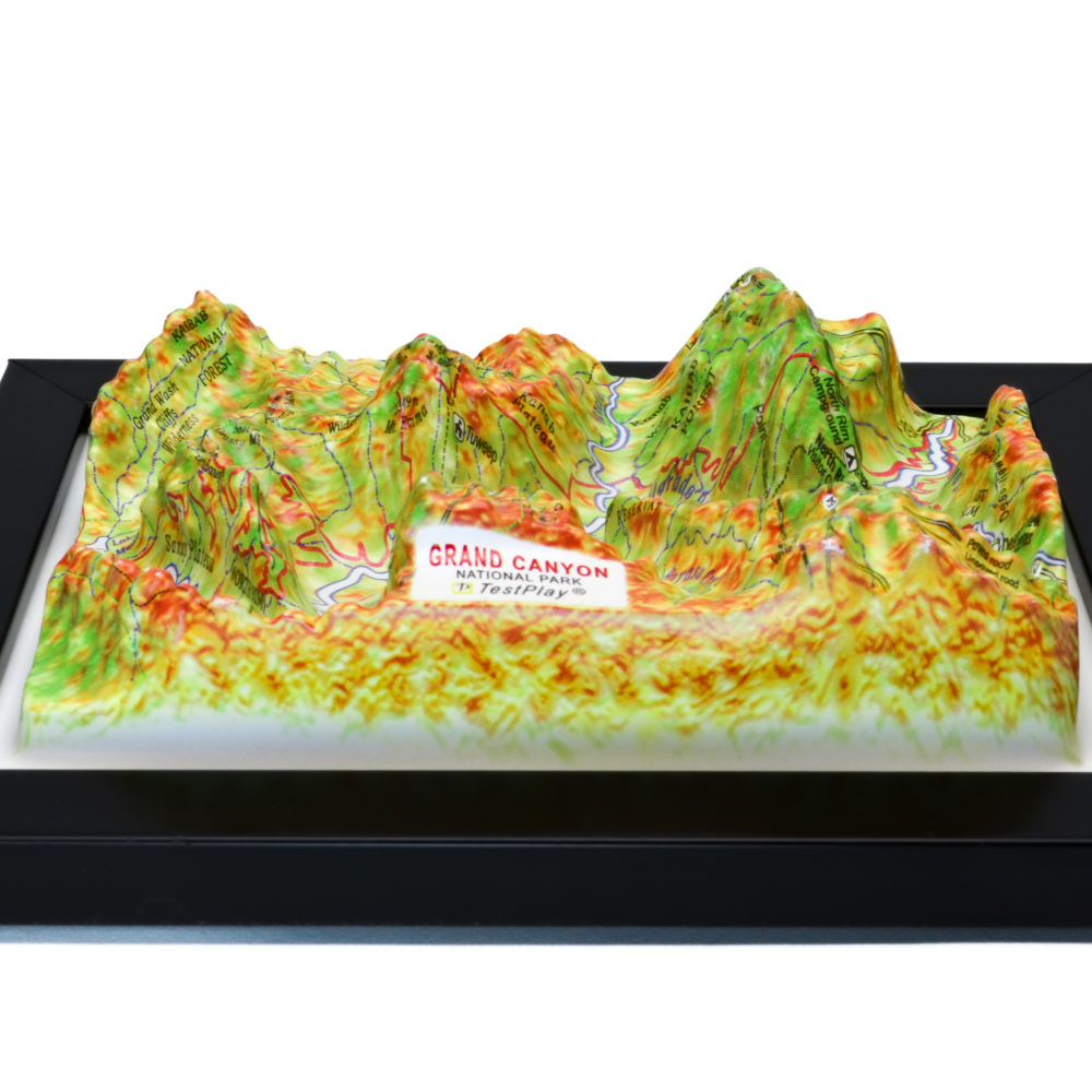 Grand Canyon National Park 3D Map by TestPlay - Souvenir, Keepsake, Decor