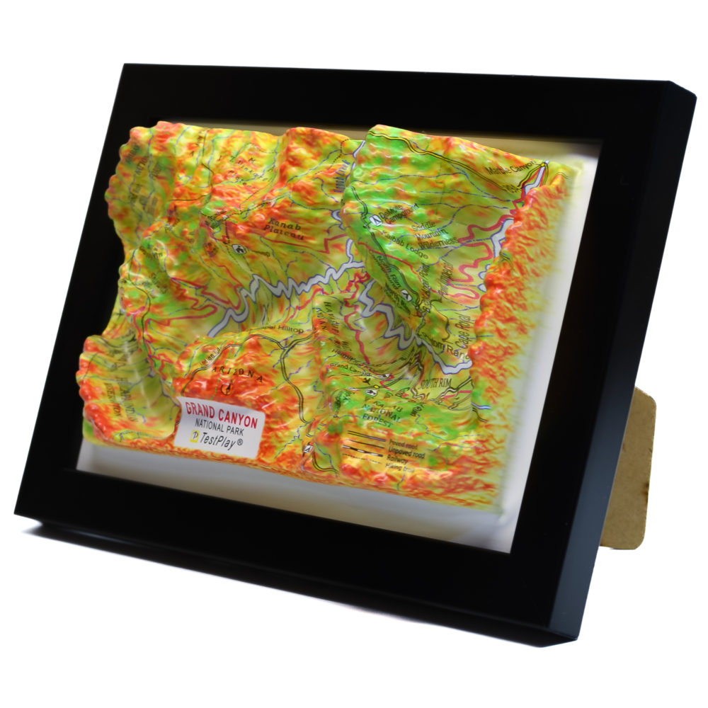 Grand Canyon National Park 3D Map by TestPlay - Souvenir, Keepsake, Decor