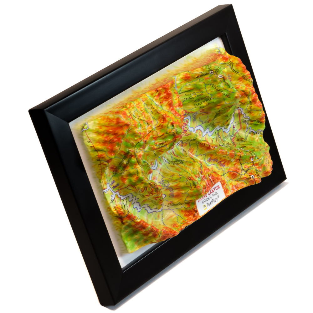 Grand Canyon National Park 3D Map by TestPlay - Souvenir, Keepsake, Decor