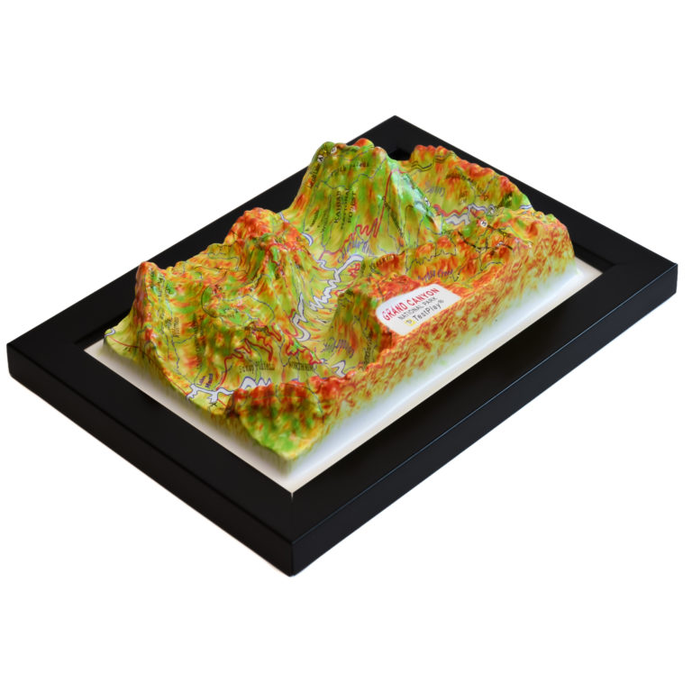 Grand Canyon National Park 3D Map by TestPlay - Souvenir, Keepsake, Decor