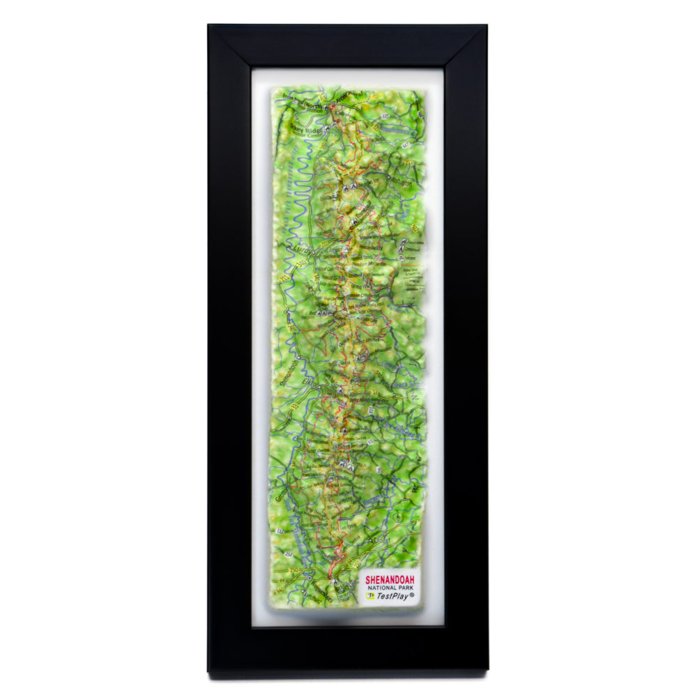 Shenandoah National Park 3D Map by TestPlay - Souvenir, Keepsake, Decor